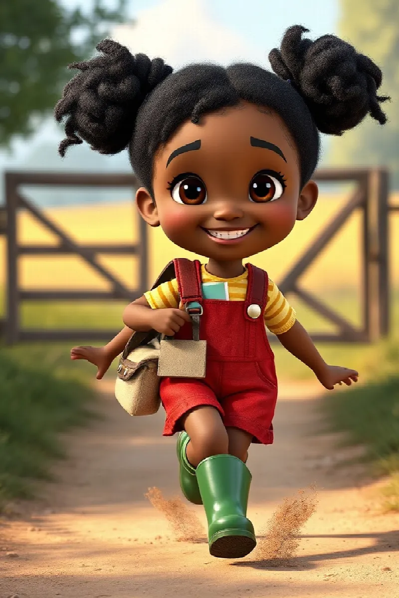 Picture 1 from the tale The Girl and the Pig