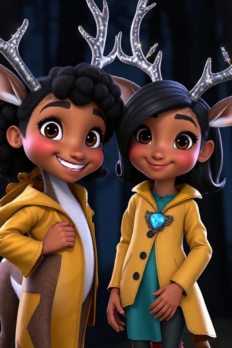 Picture 2 from the tale The Girl and the Star Deer