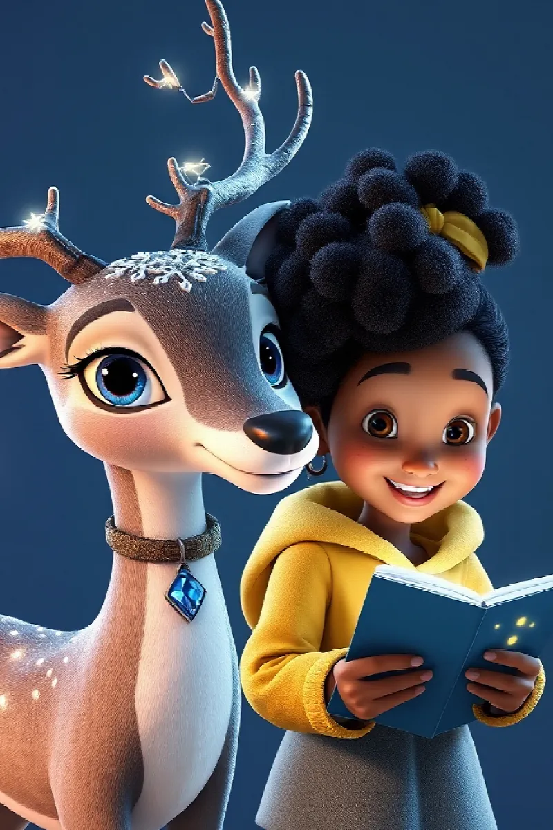 Picture 3 from the tale The Girl and the Star Deer