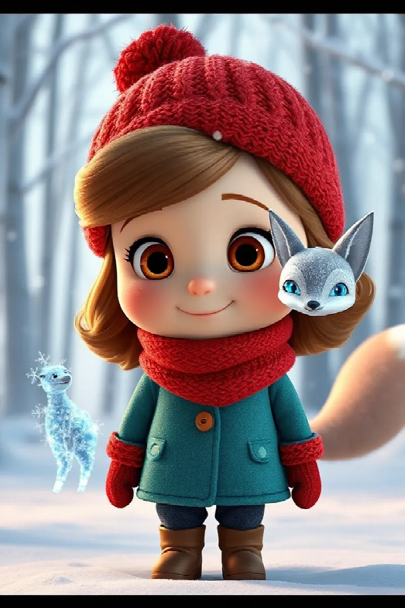 Picture 2 from the tale The Girl and the Winter Fox