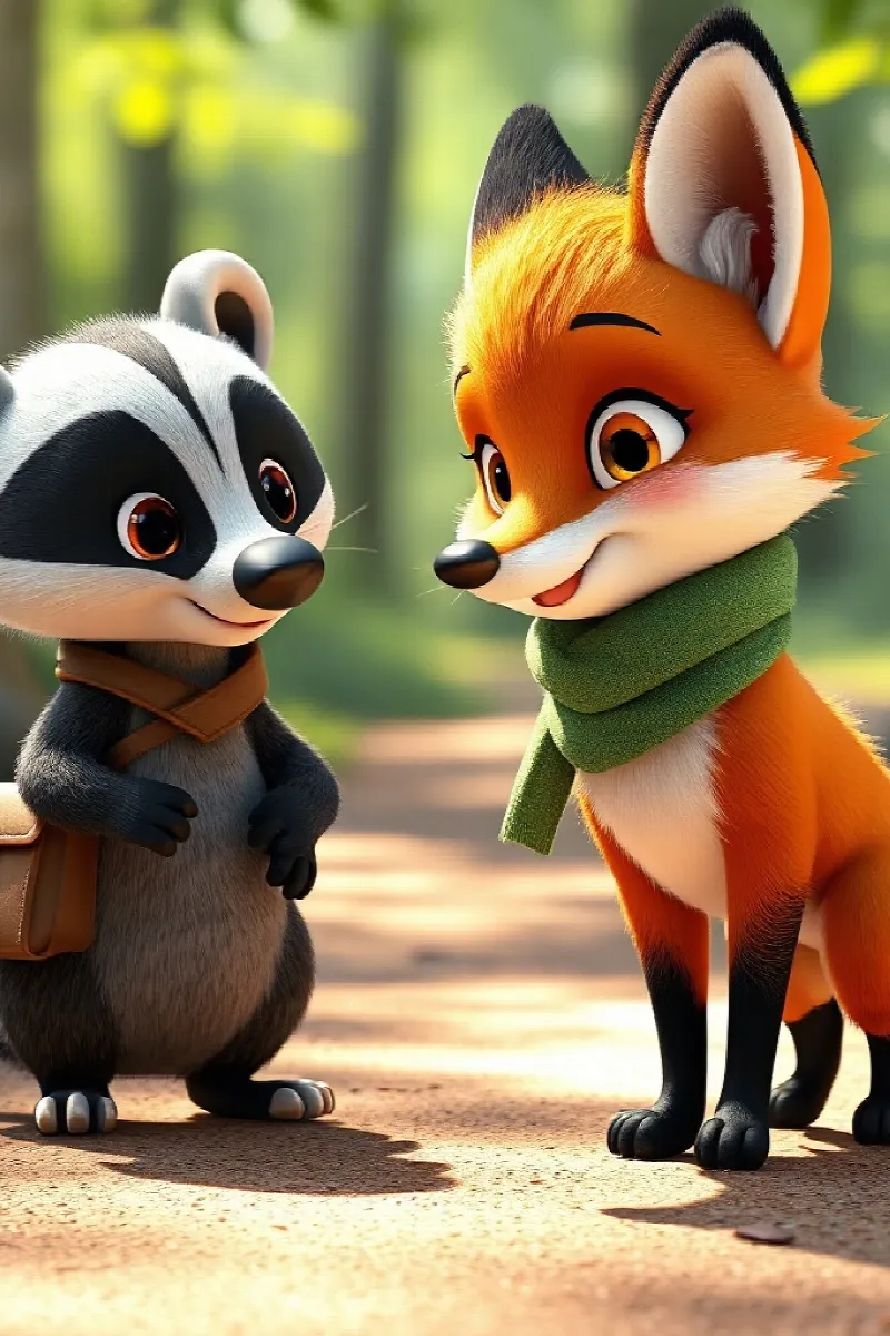 Picture 2 from the tale The Little Fox's Lantern
