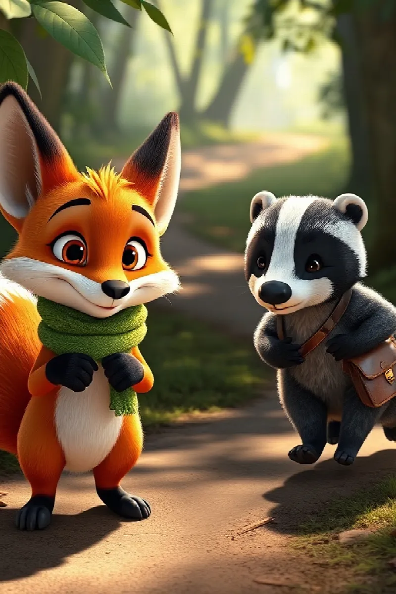Picture 3 from the tale The Little Fox's Lantern