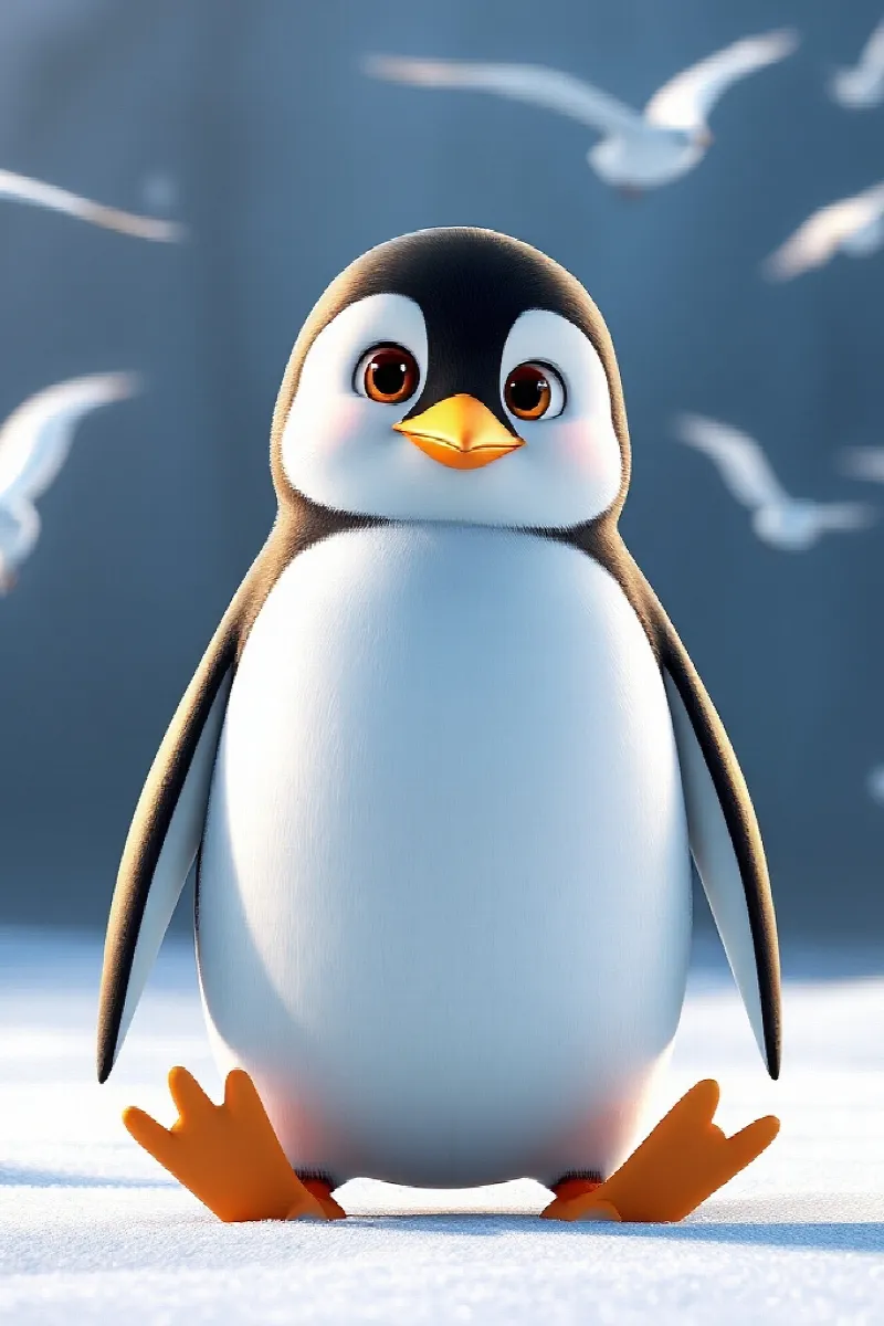Picture 1 from the tale The Little Penguin's Promise