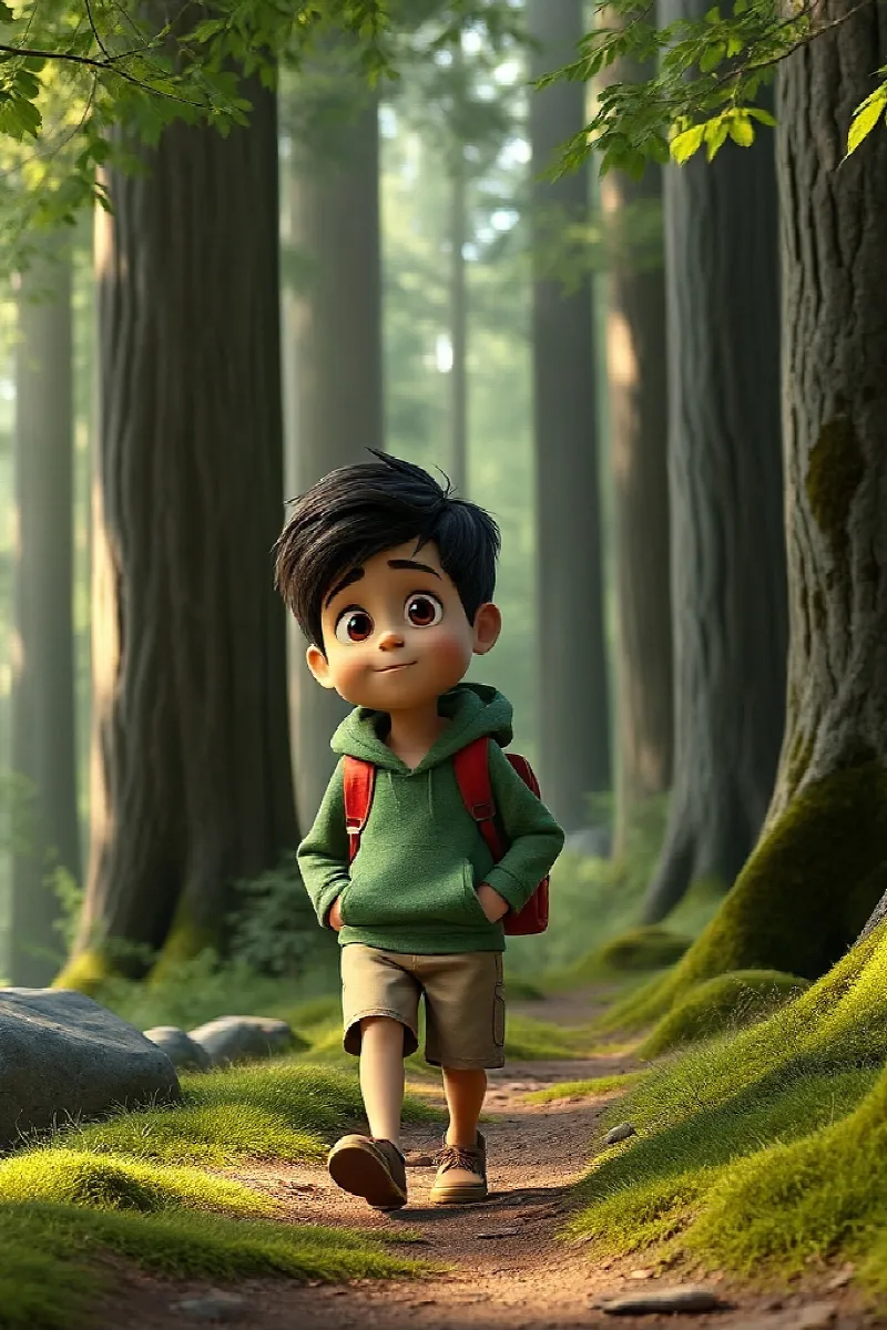 Picture 2 from the tale The Boy and the Fire Salamander