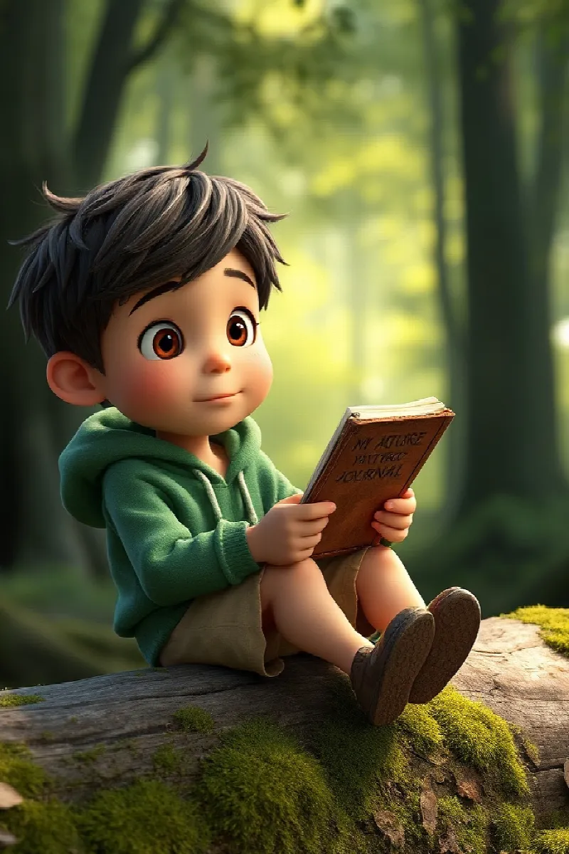 Picture 3 from the tale The Boy and the Fire Salamander