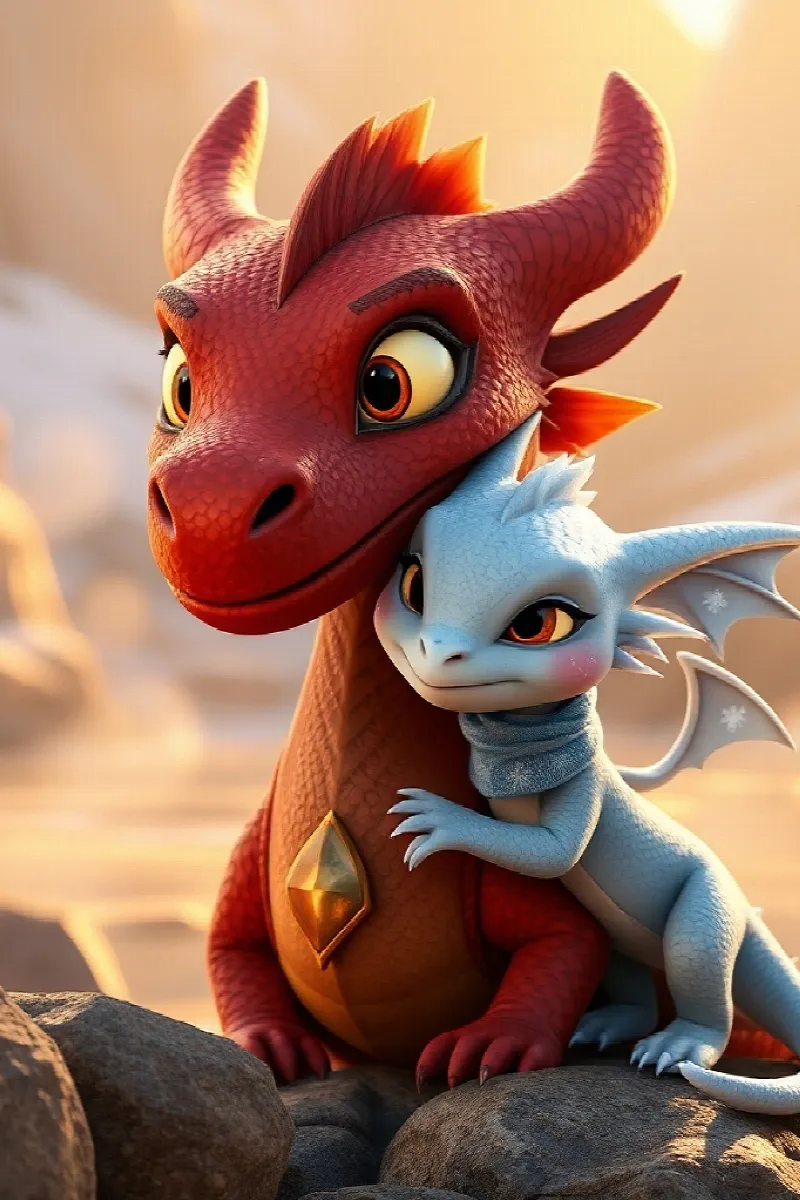 Picture 2 from the tale The Dragon Who Loved Snow
