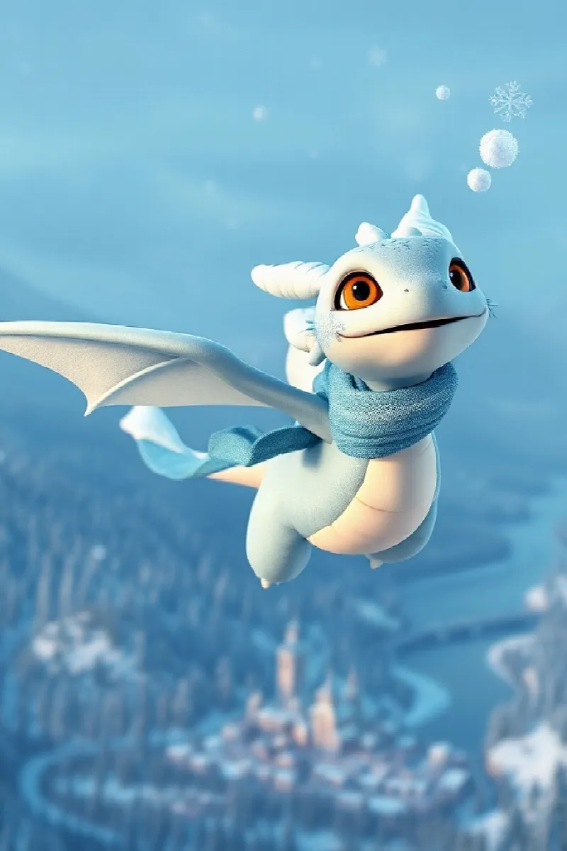 Picture 4 from the tale The Dragon Who Loved Snow