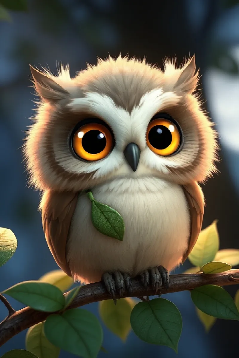 Picture 1 from the tale The Little Owl's Friend