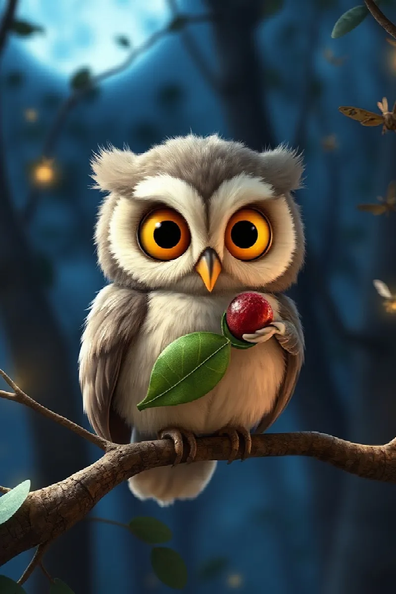 Picture 2 from the tale The Little Owl's Friend