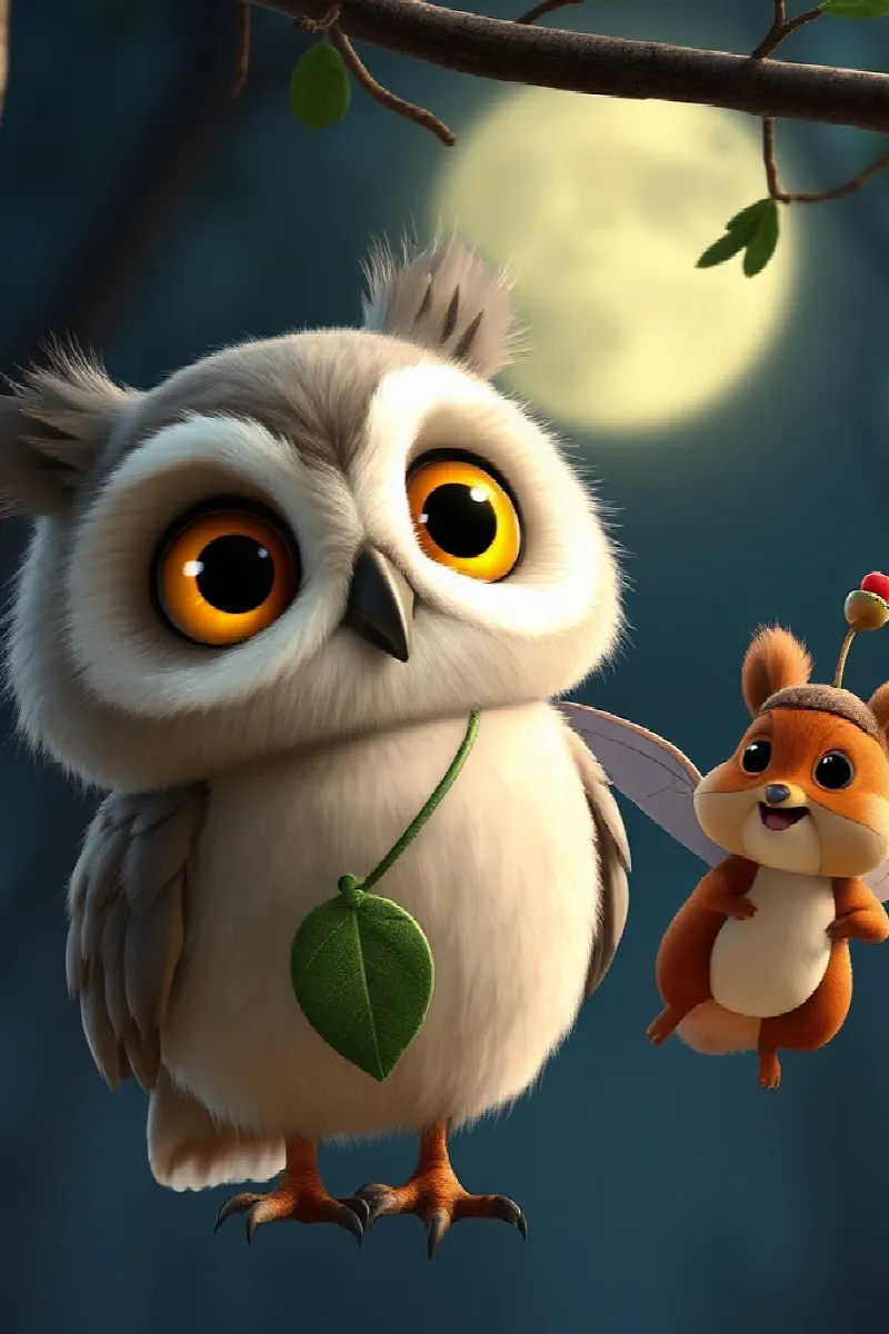 Picture 3 from the tale The Little Owl's Friend