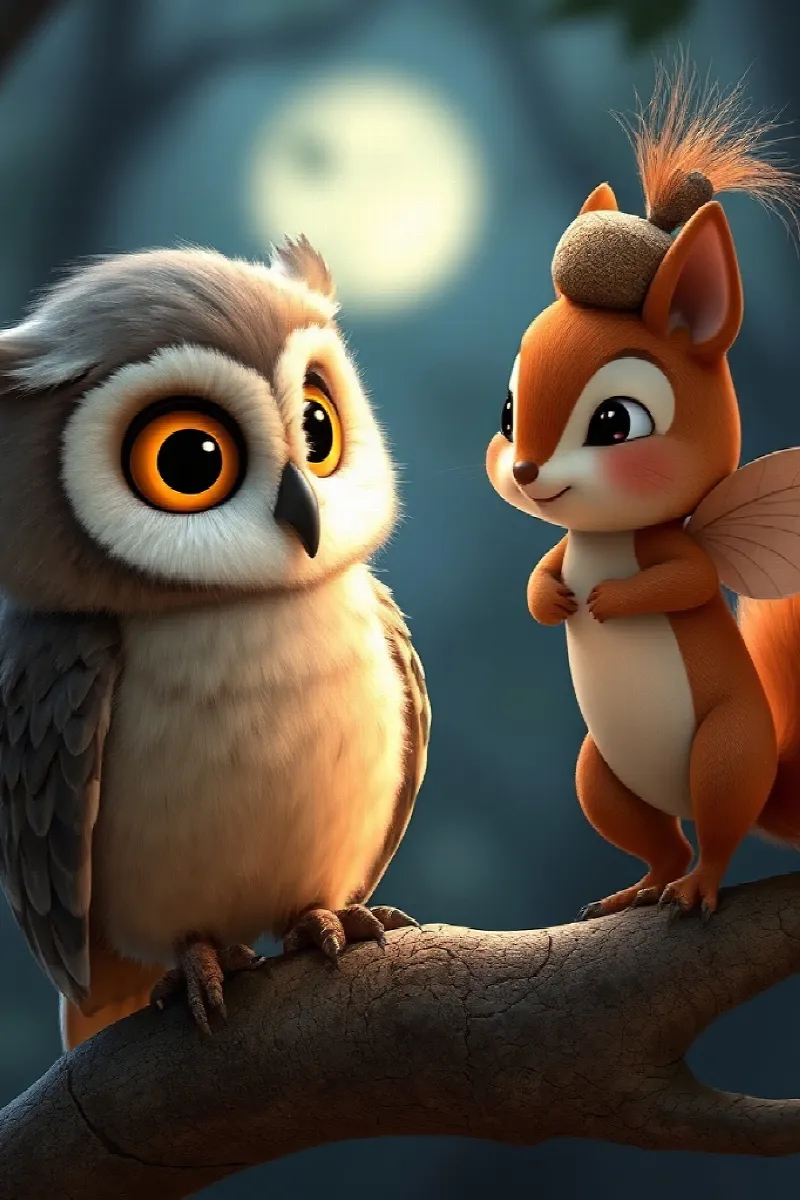 Picture 4 from the tale The Little Owl's Friend