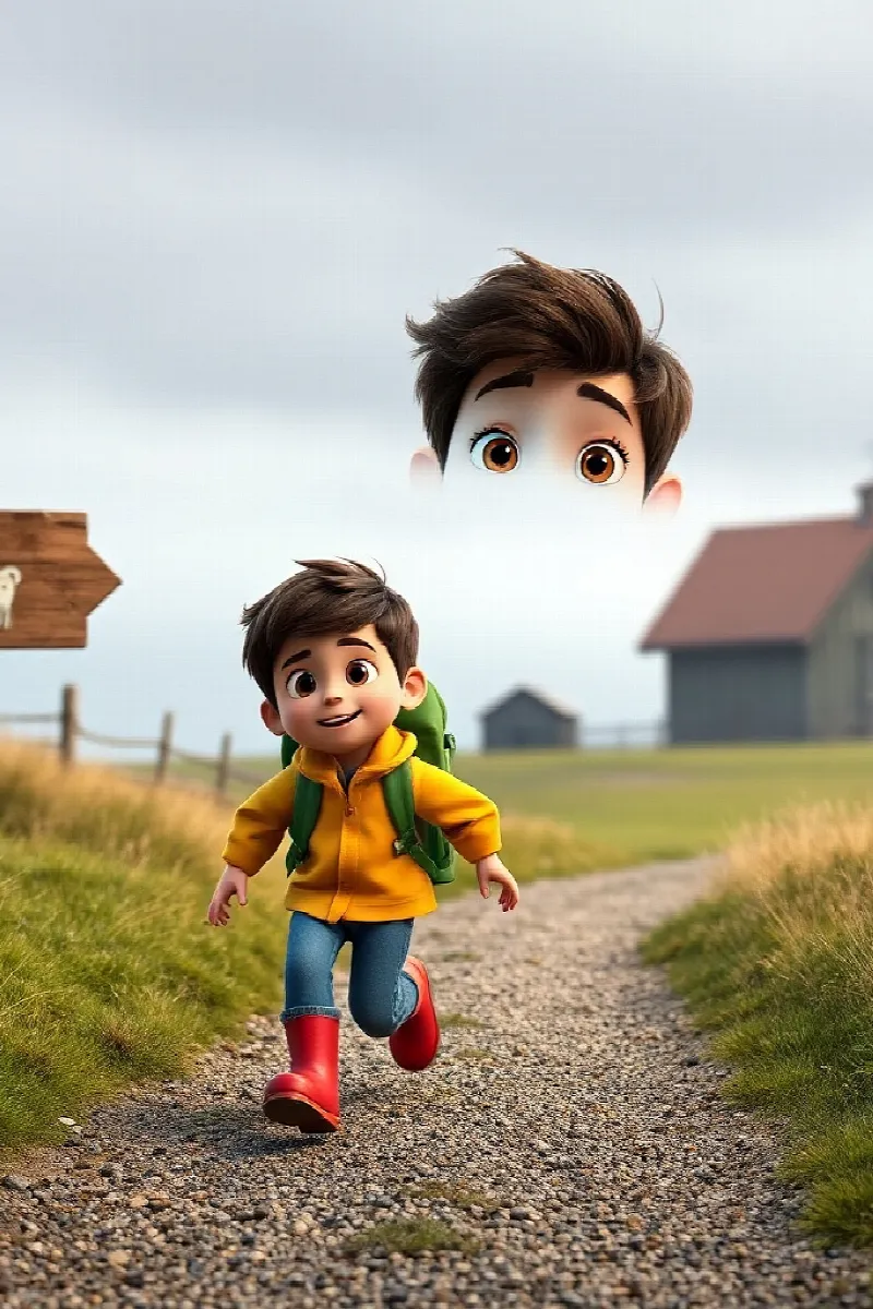 Picture 1 from the tale The Boy and the Alpaca Farm