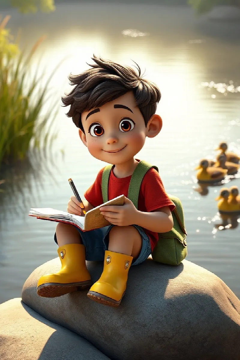 Picture 2 from the tale The Boy and the Kingfisher