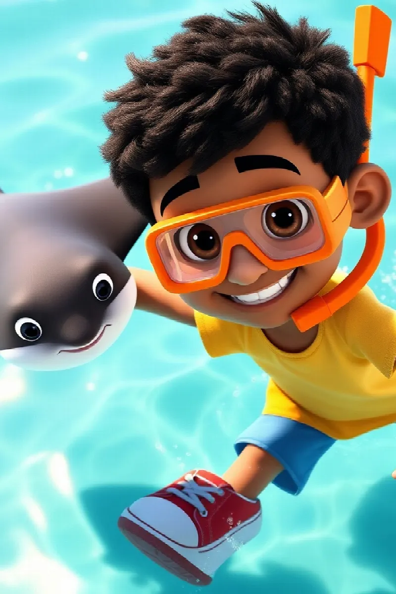 Picture 4 from the tale The Boy and the Little Manta