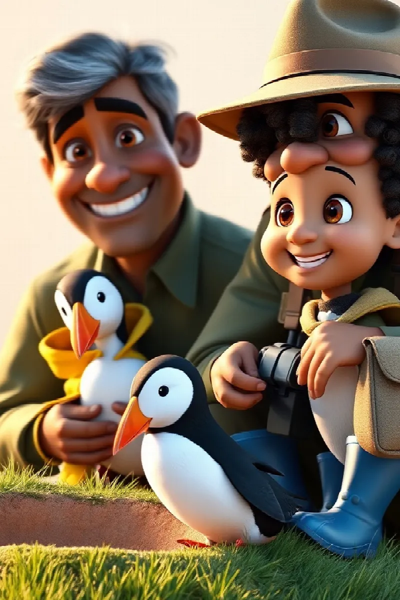 Picture 4 from the tale The Boy and the Little Puffin
