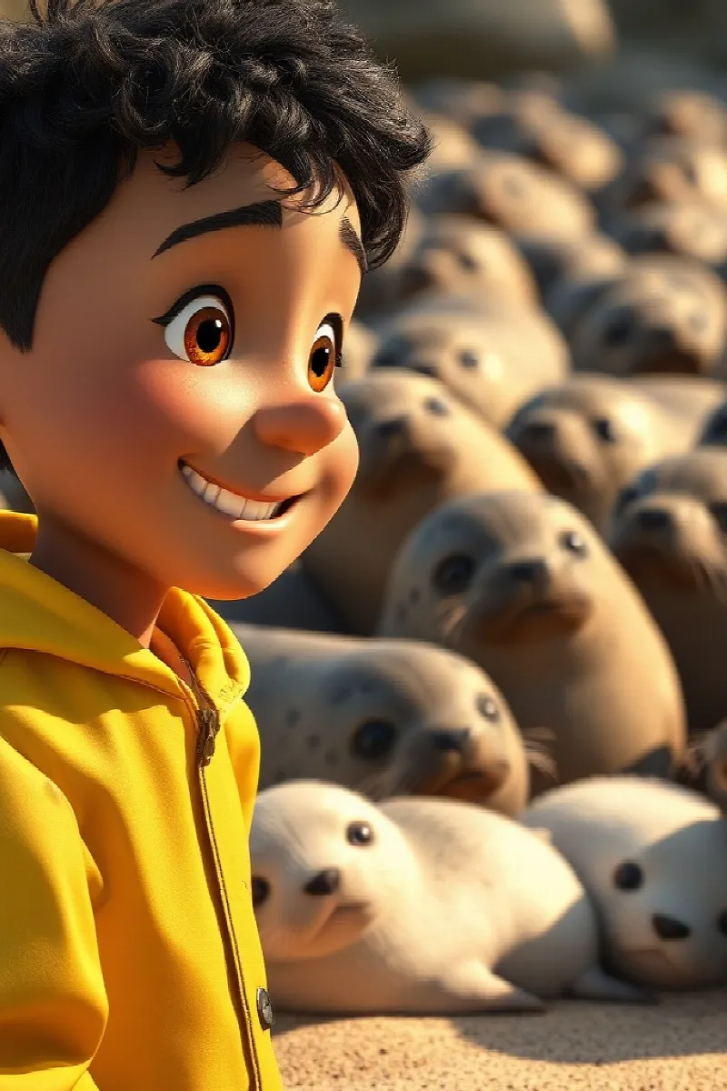 Picture 3 from the tale The Boy and the Seal