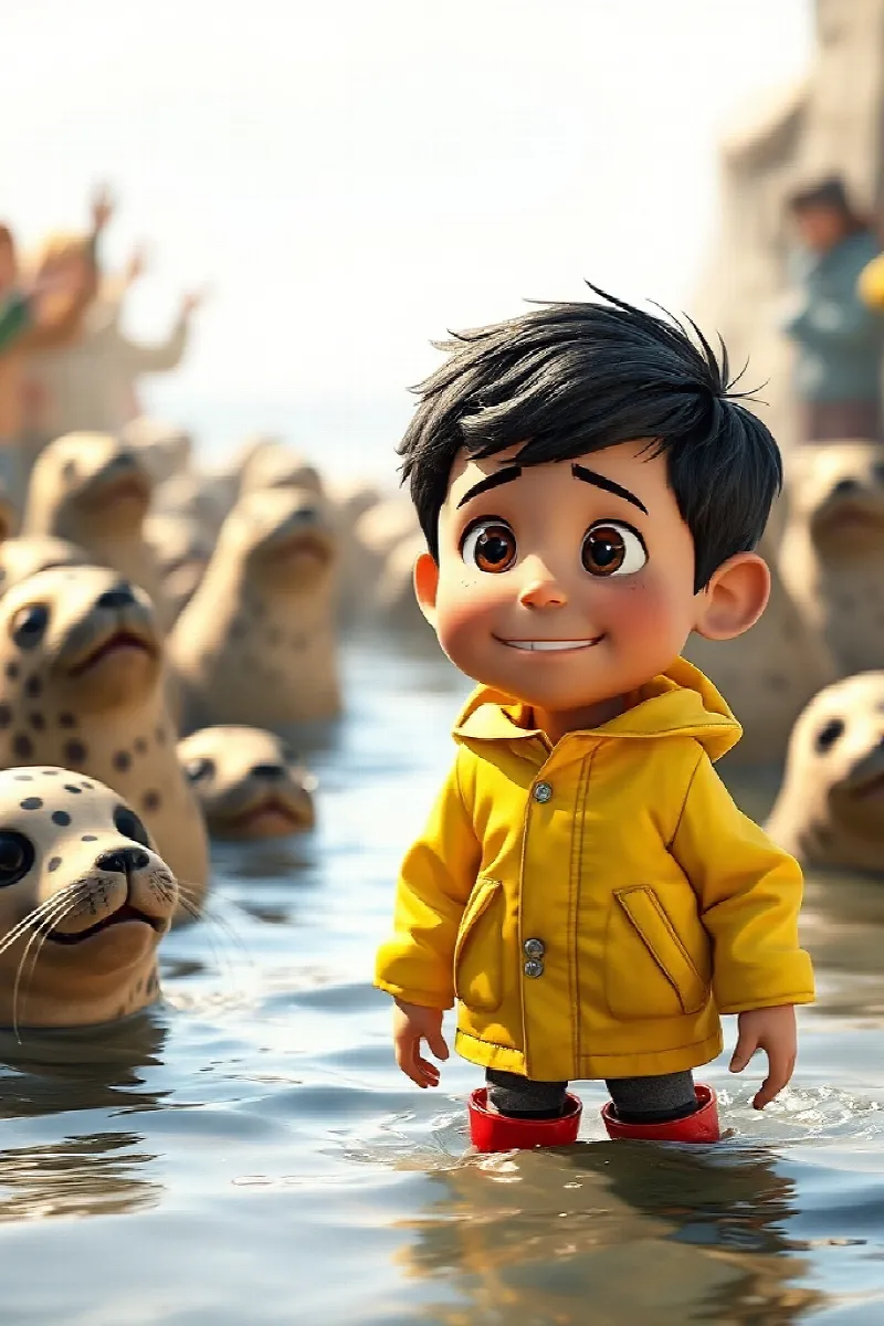 Picture 4 from the tale The Boy and the Seal