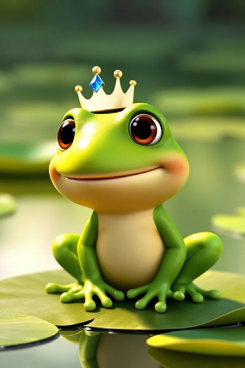 Picture 1 from the tale The Little Frog's Crown