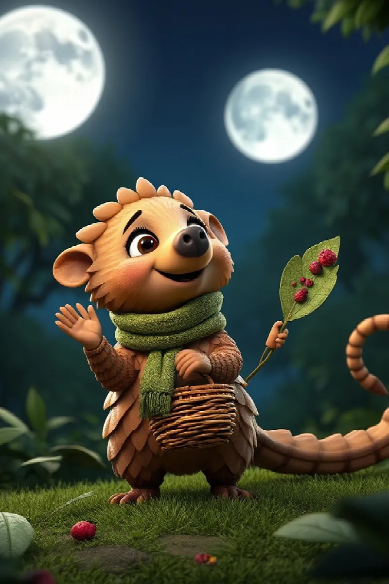 Picture 2 from the tale The Pangolin's Picnic