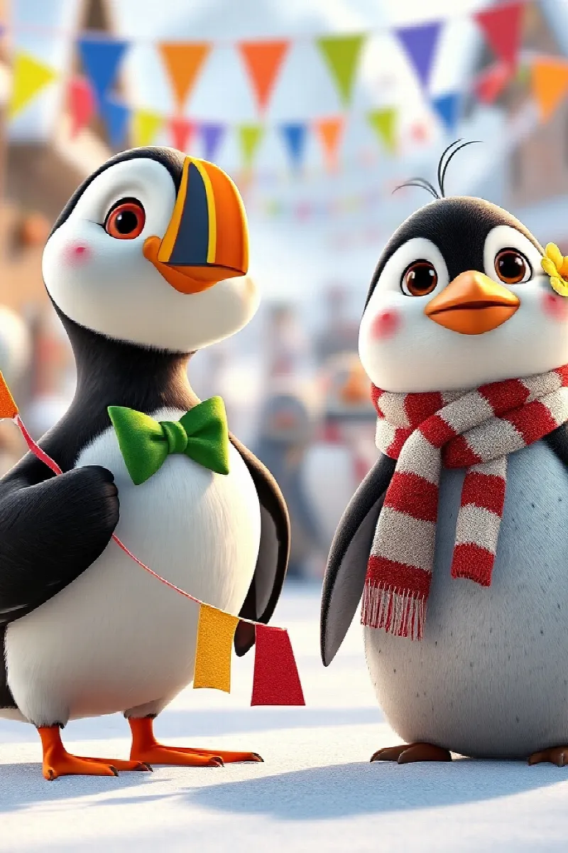Picture 4 from the tale The Penguin's Orange Boots