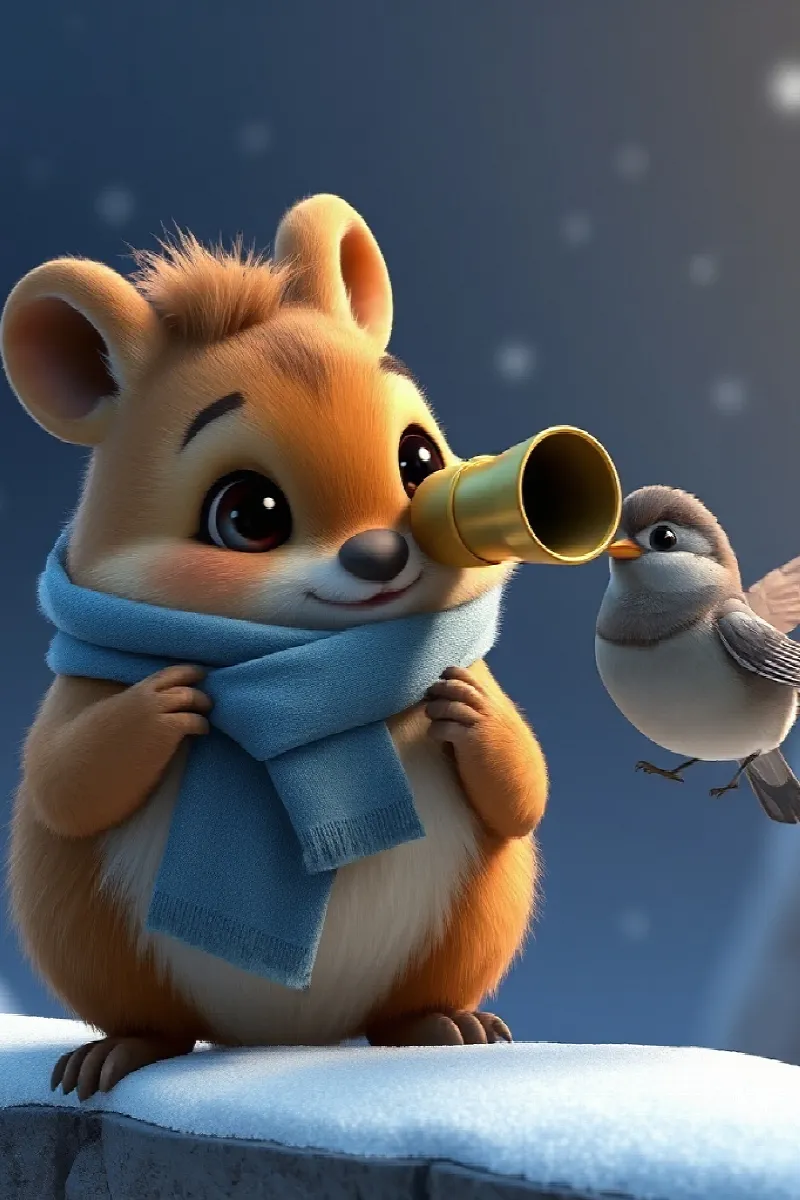 Küçük Pika'nın Teleskobu masalından 3. resim