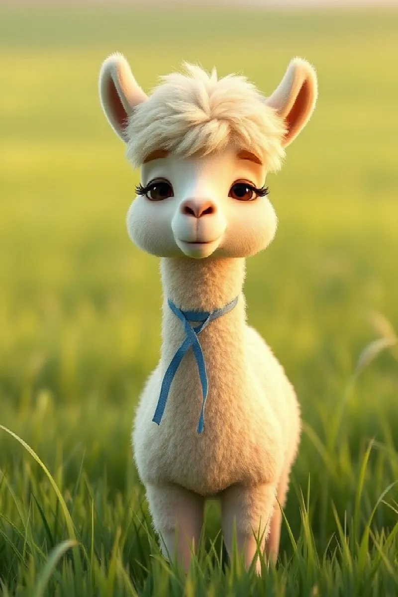 Picture 1 from the tale The Alpaca's New Friend