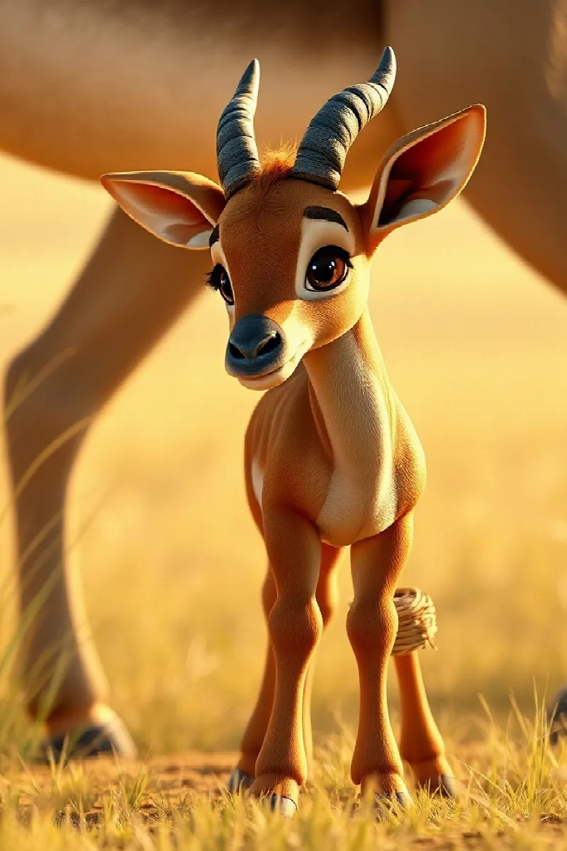 Picture 1 from the tale The Little Hartebeest