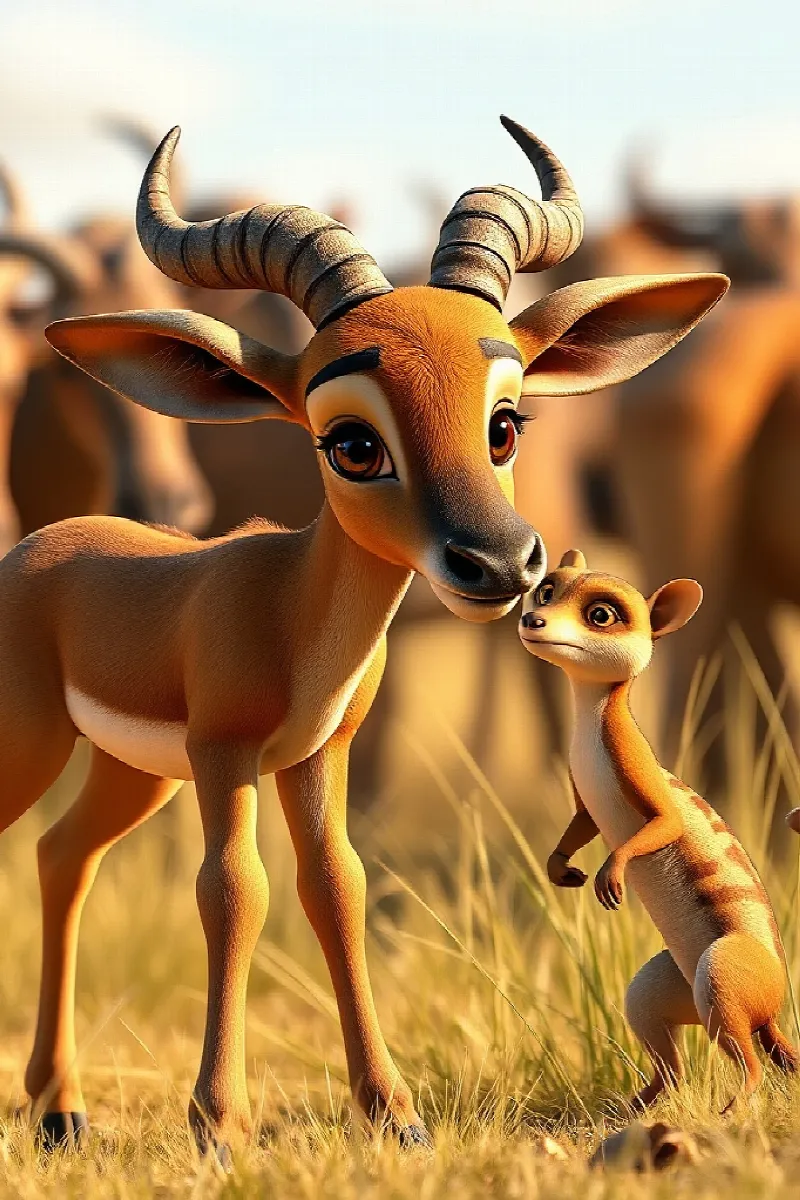 Picture 2 from the tale The Little Hartebeest