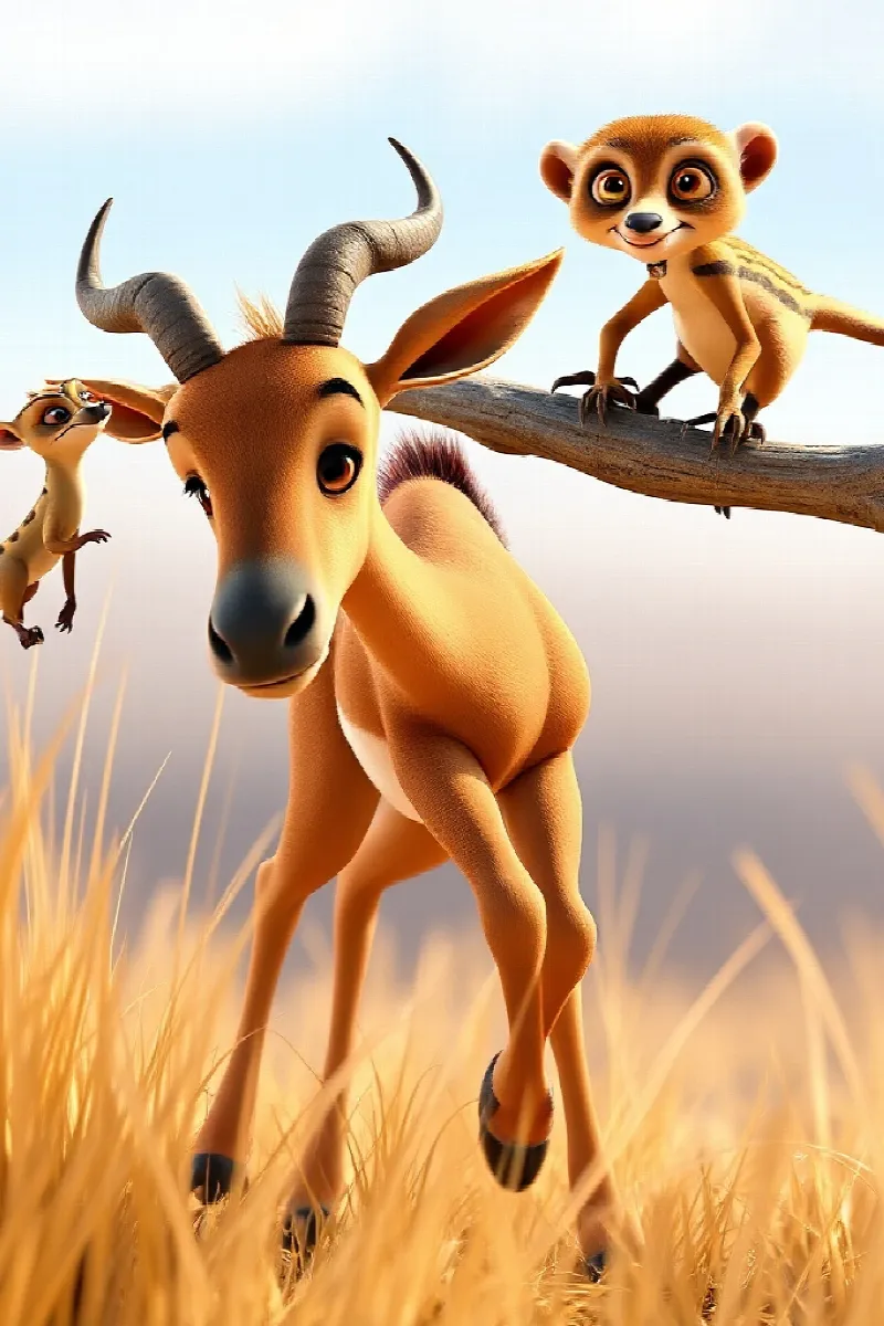 Picture 4 from the tale The Little Hartebeest