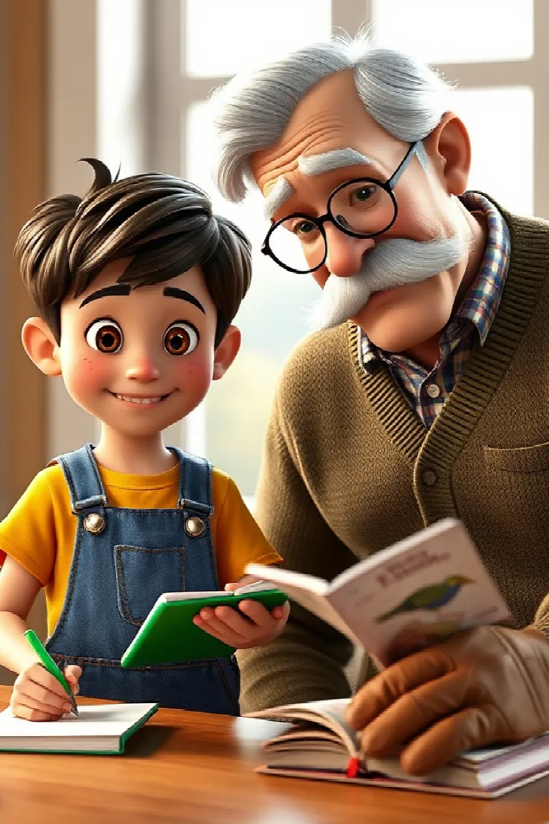 Picture 4 from the tale The Boy and the Birdhouse