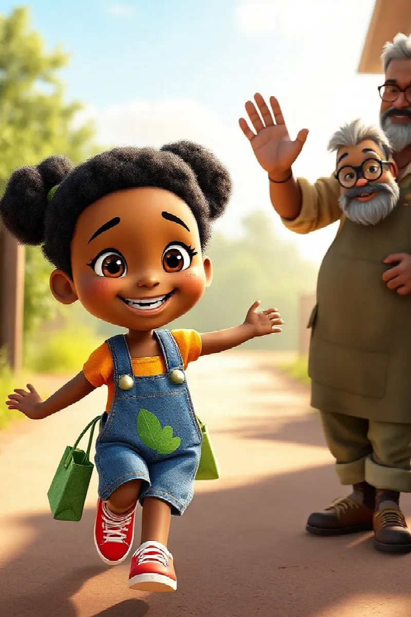 Picture 1 from the tale The Girl and the Rescue Tortoise