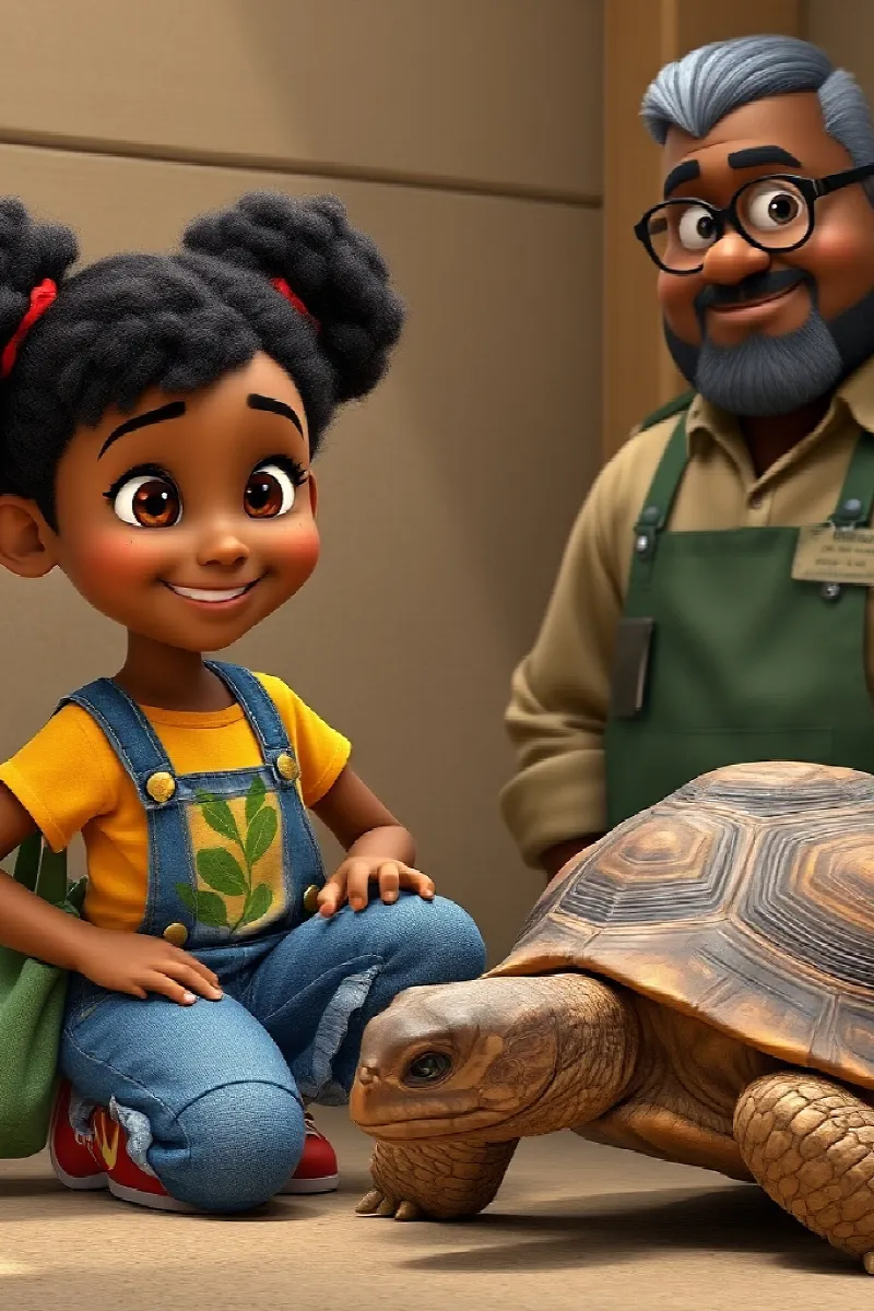 Picture 2 from the tale The Girl and the Rescue Tortoise