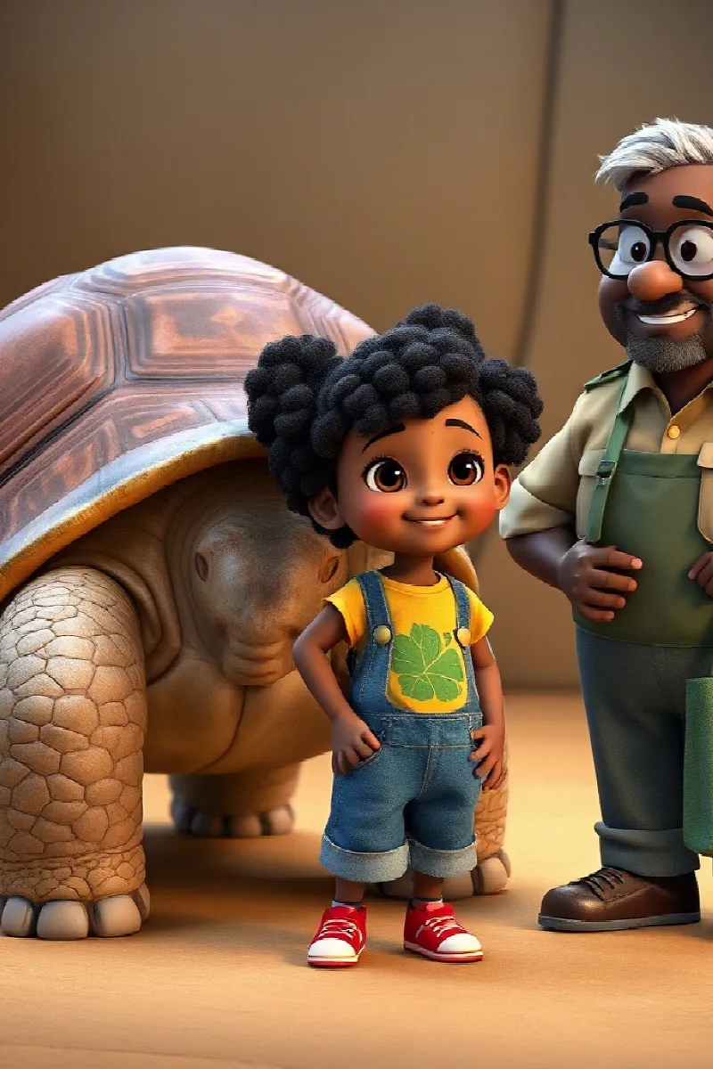 Picture 3 from the tale The Girl and the Rescue Tortoise