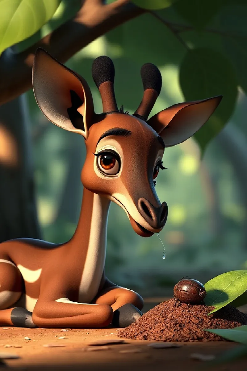 Picture 4 from the tale The Okapi's Forest Friend
