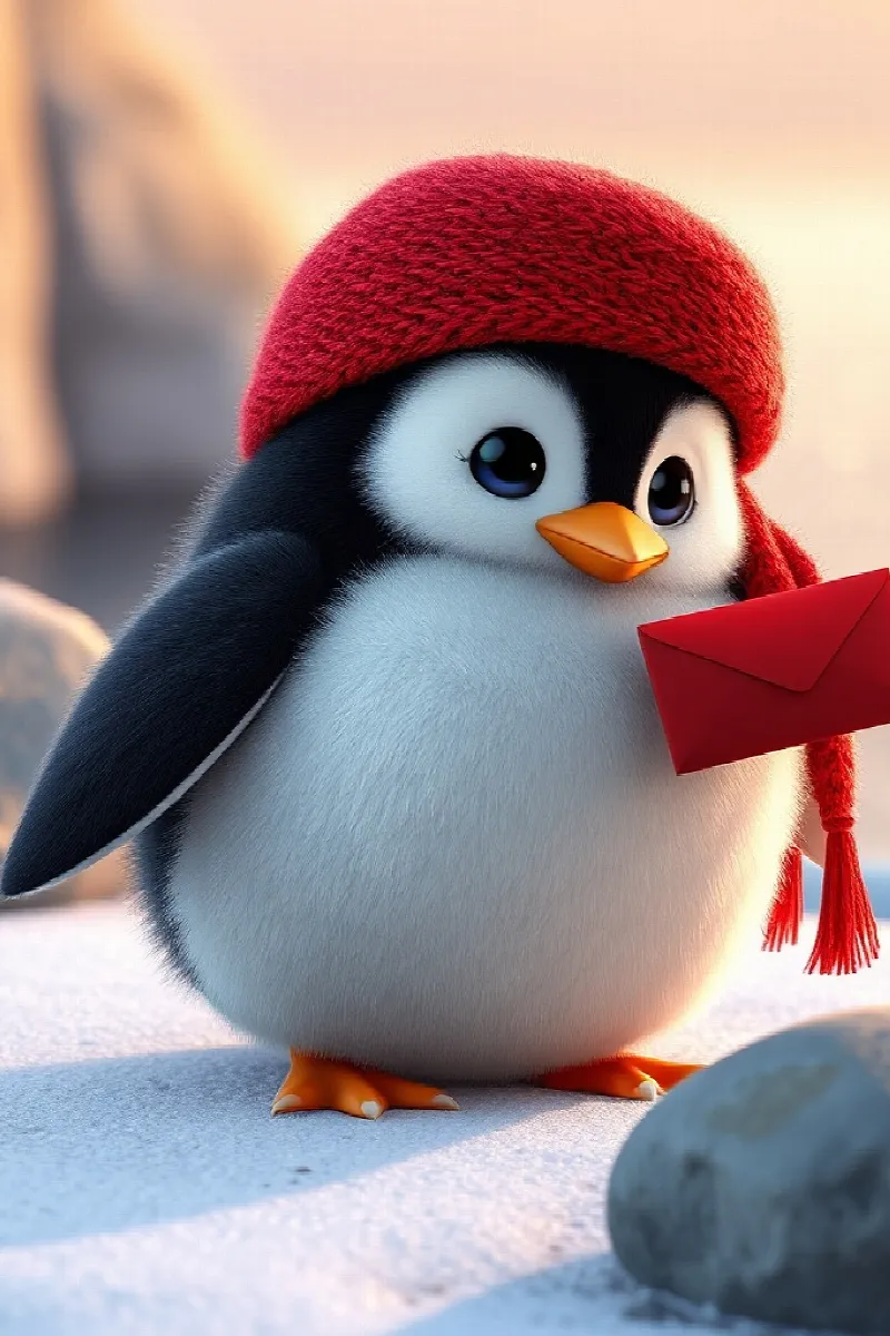 Picture 1 from the tale The Penguin's Snowy Letter
