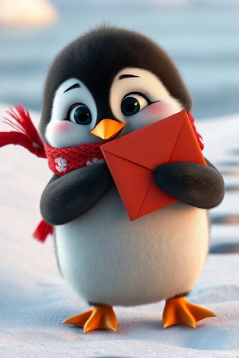 Picture 2 from the tale The Penguin's Snowy Letter