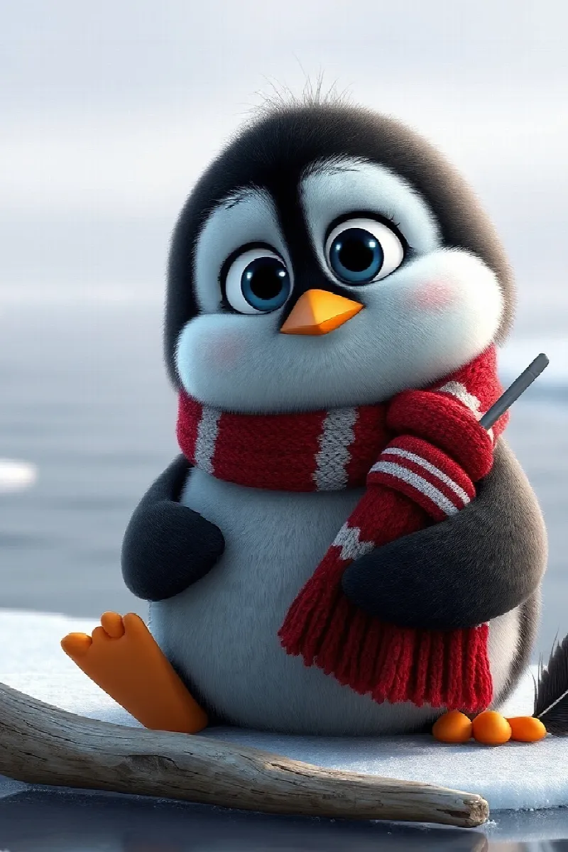 Picture 4 from the tale The Penguin's Snowy Letter