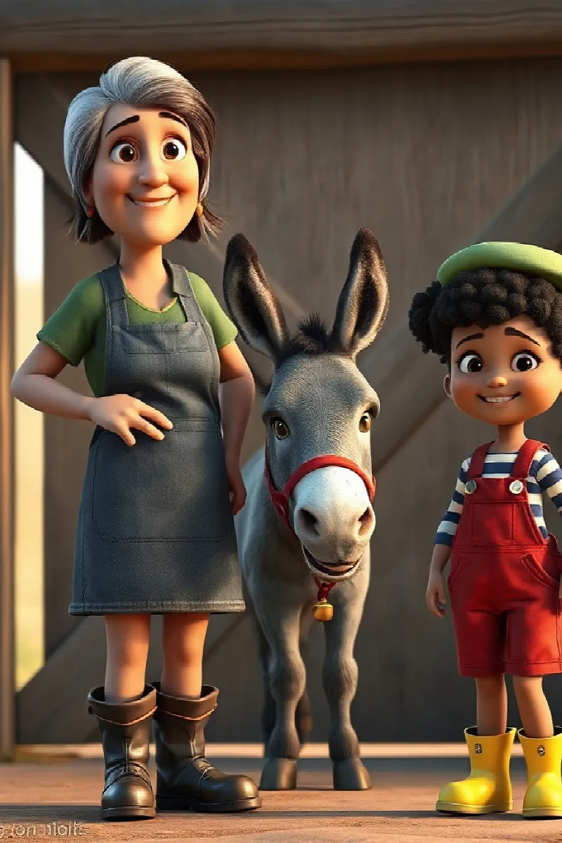 Kız ve Eşek masalından 2. resim