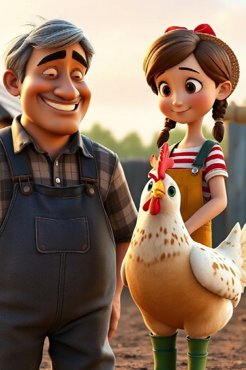 Kız ve Tavuk masalından 3. resim