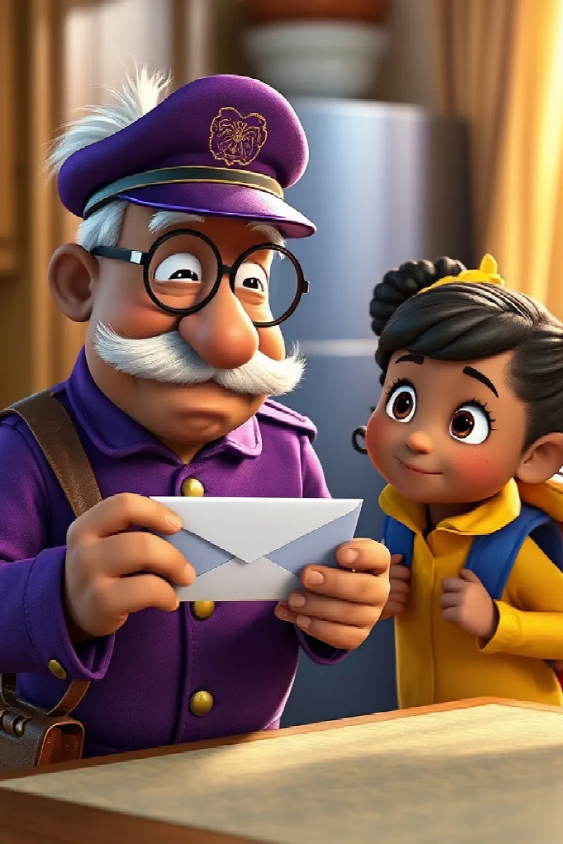 Mor Postacı masalından 2. resim