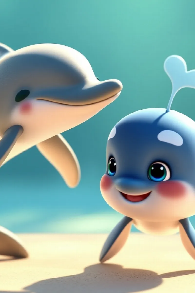 Picture 2 from the tale The Little Whale's Compass