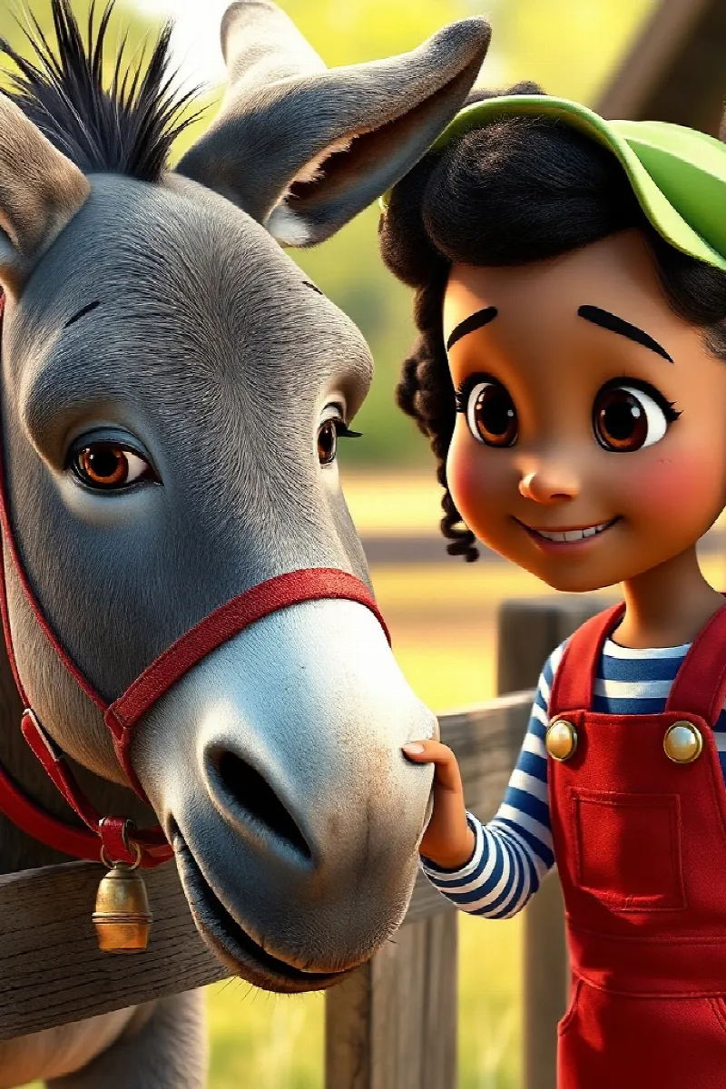 Picture 4 from the tale The Girl and the Donkey
