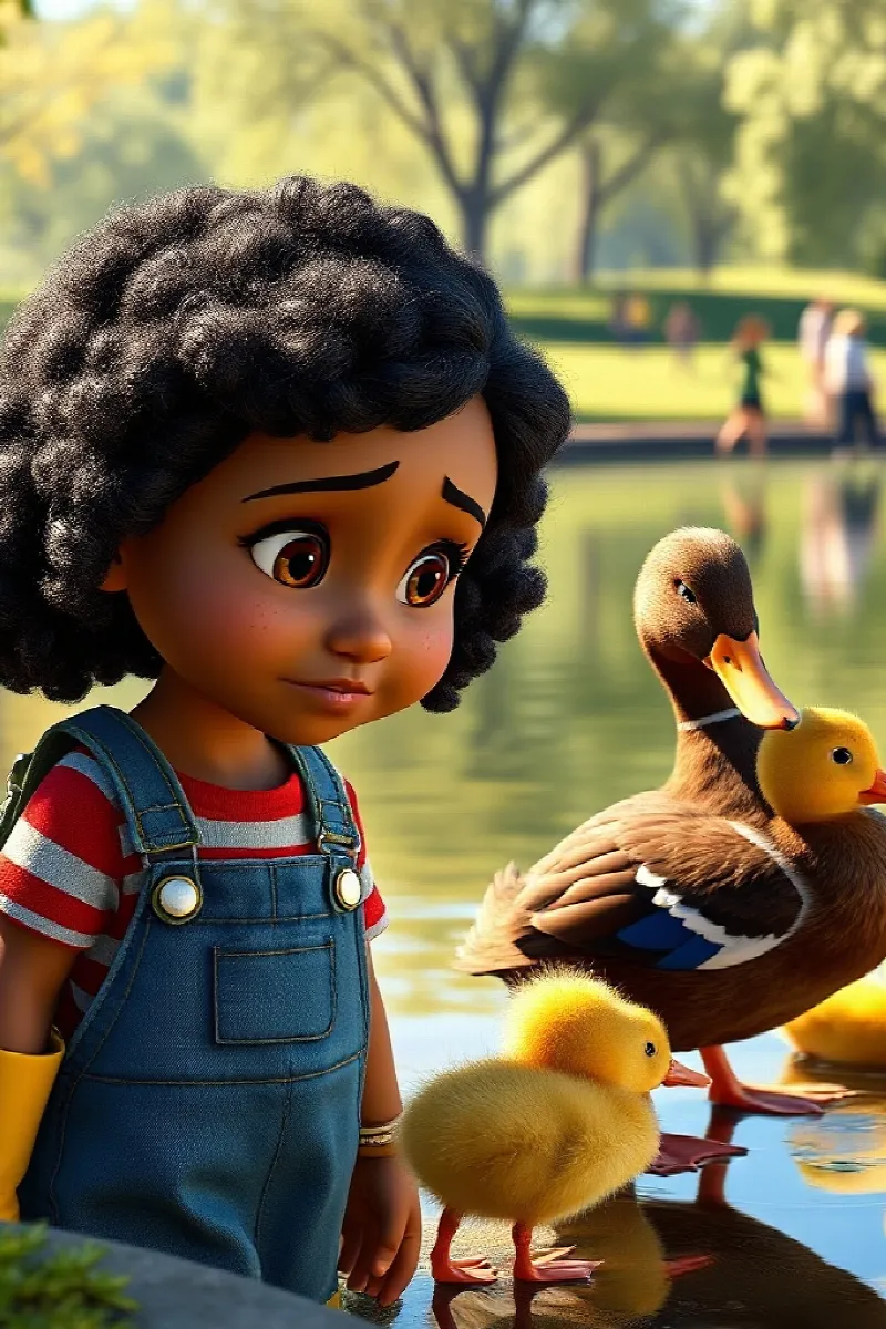 Picture 4 from the tale The Girl and the Ducklings
