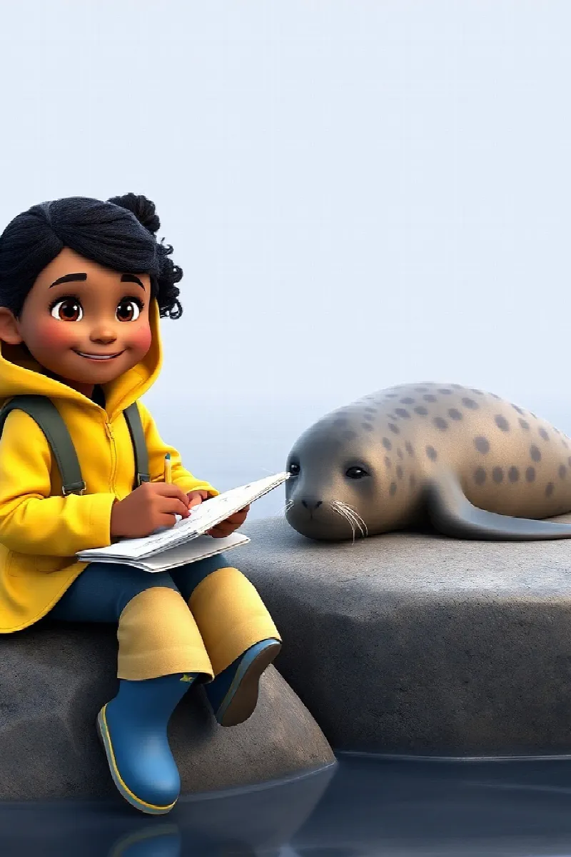Picture 3 from the tale The Girl and the Seal