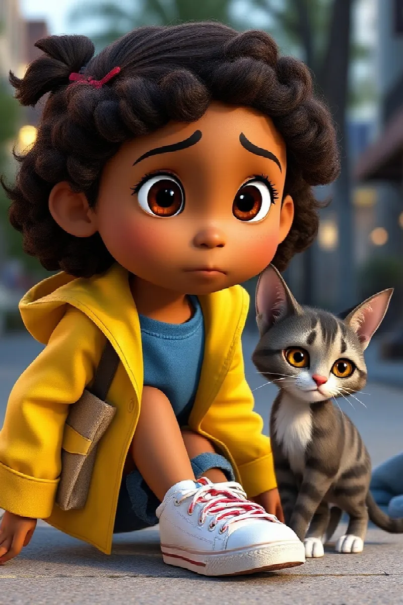 Picture 4 from the tale The Girl and the Street Cat