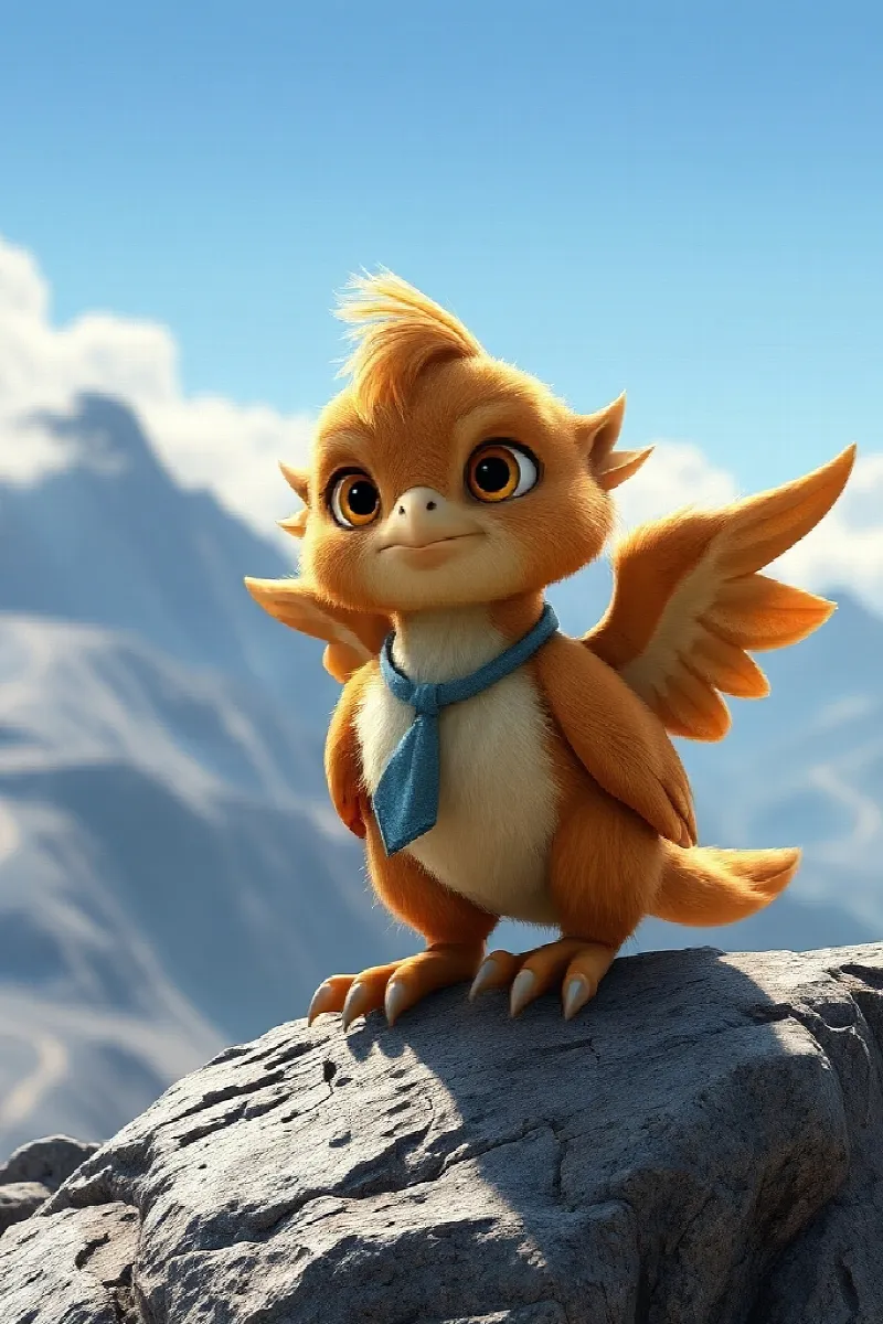 Picture 1 from the tale The Little Griffin's Friend