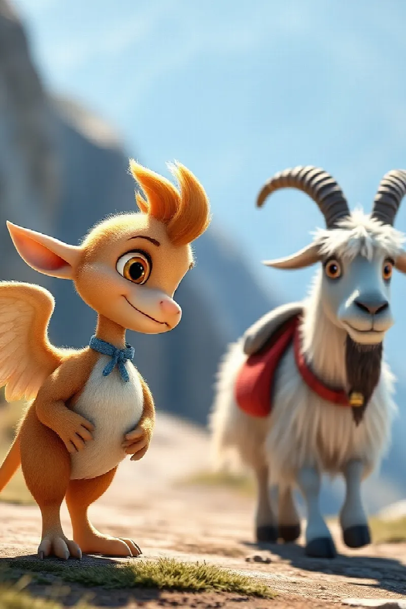 Picture 2 from the tale The Little Griffin's Friend