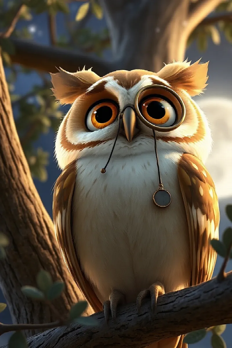 Picture 1 from the tale The Owl's Golden Library