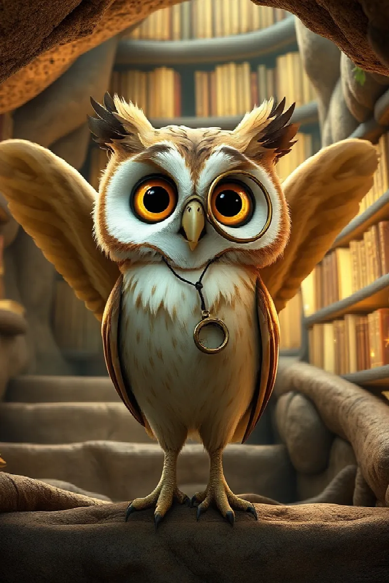 Picture 3 from the tale The Owl's Golden Library