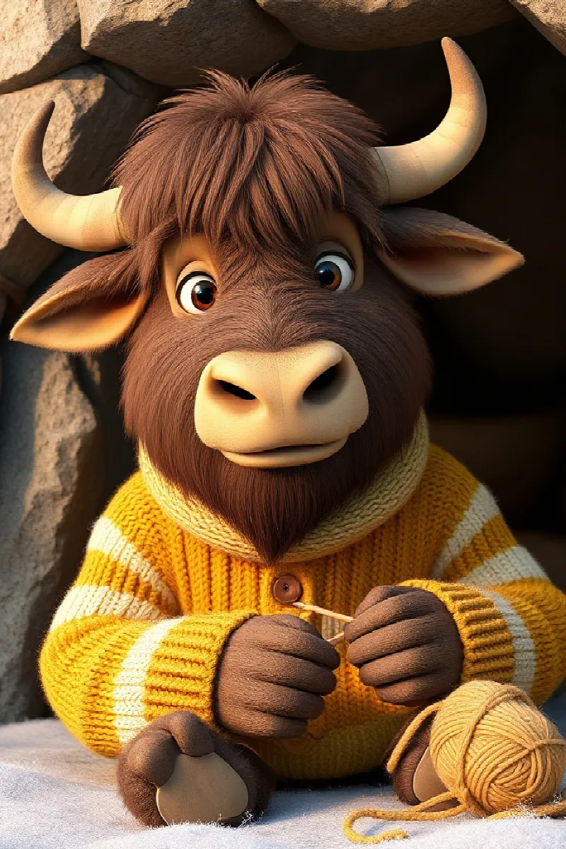 Picture 1 from the tale The Yak's Woolly Sweater